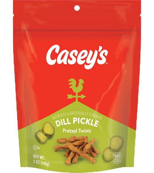Casey's Dill Pickle Seasoned Pretzel Twists 5oz