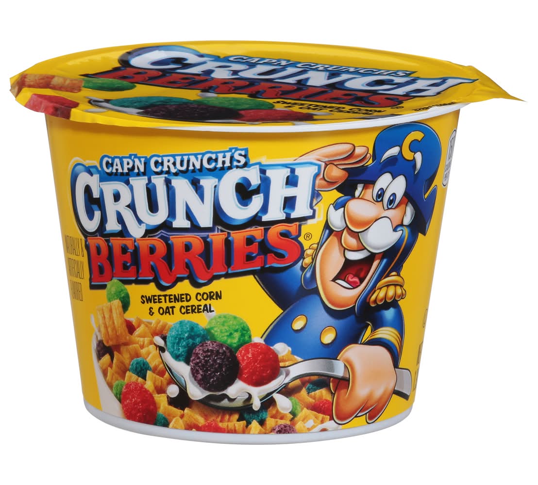 Cap'n Crunch Sweetened Corn & Oat Cereal, Crunch Berries (1.3 oz)