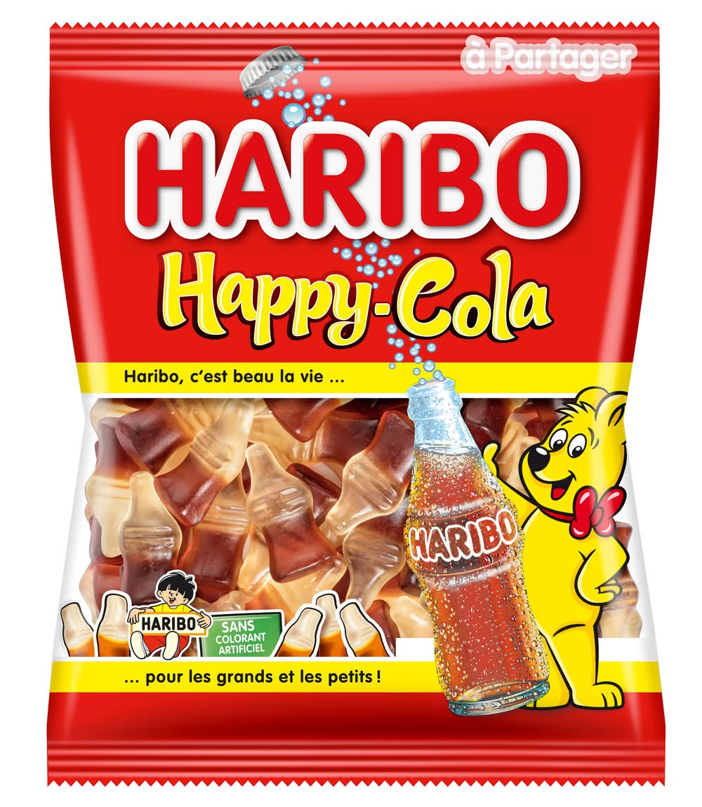 Haribo - Bonbons gélifiés, cola (120g)