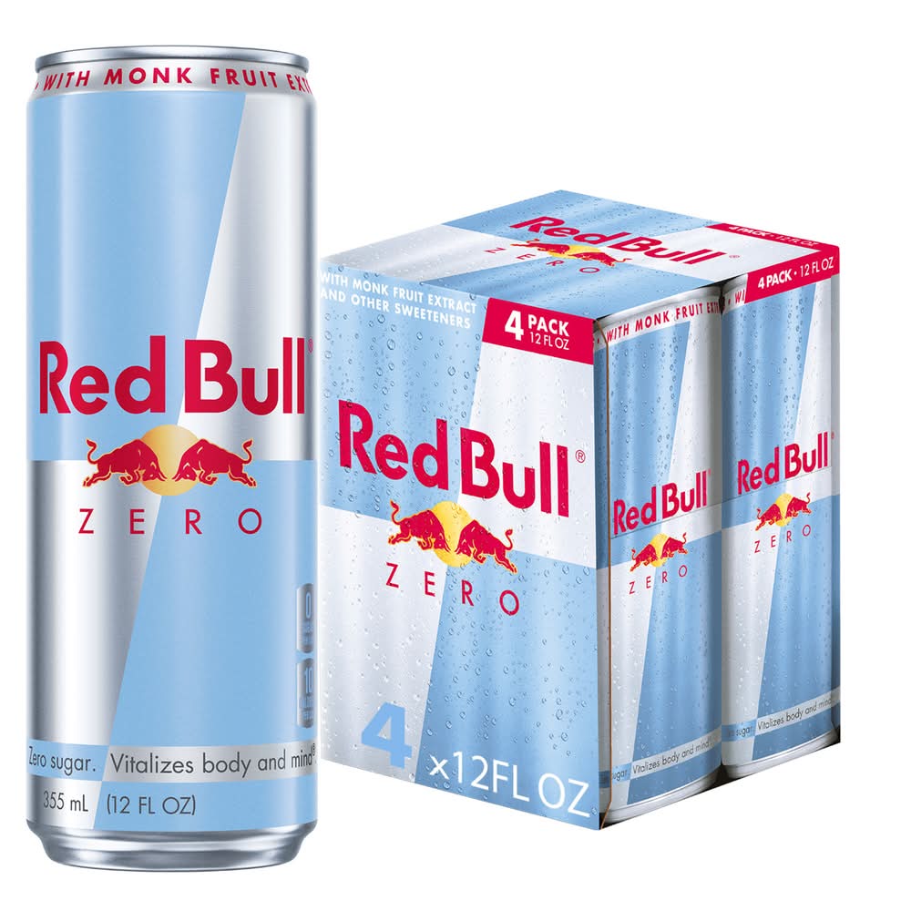 Red Bull Zero Energy Drink (4 x 12 fl oz)