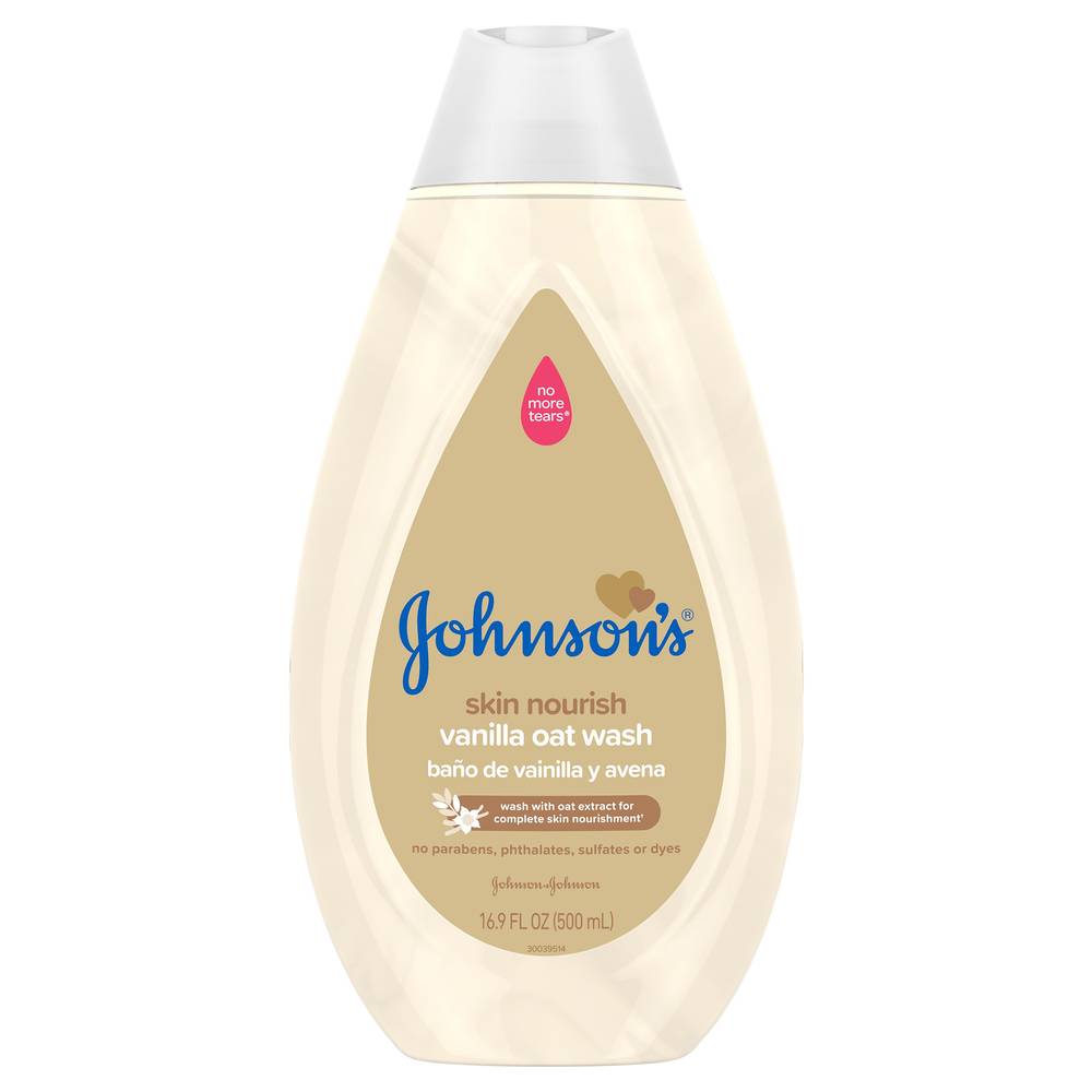 Johnson's Skin Nourish Vanilla Oat Baby Wash (16.9 fl oz)