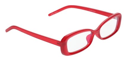Juniors Rectangle Blue Light Glasses Red
