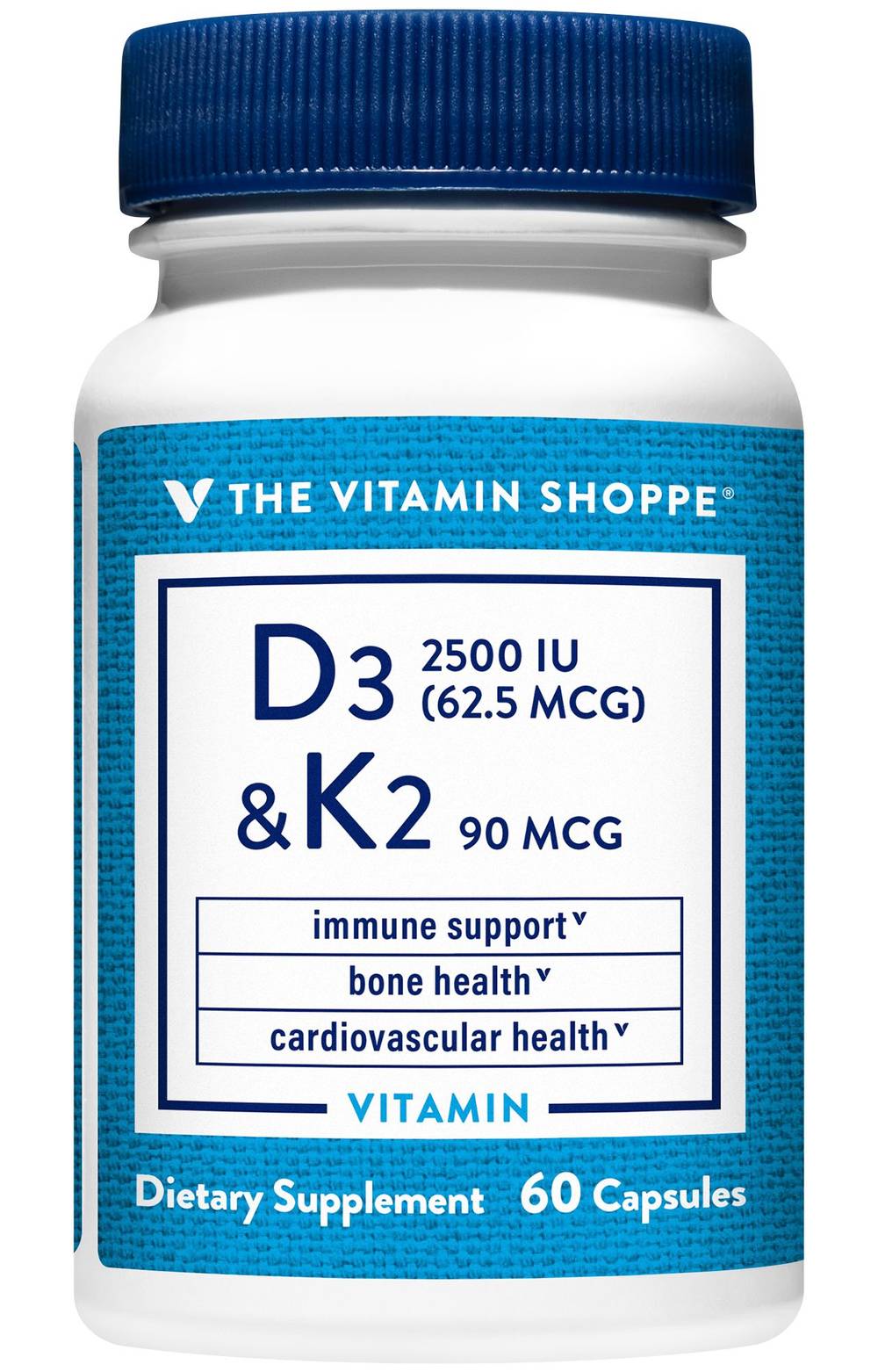 The Vitamin Shoppe D3 & K2 Immune Support & Bone Health Capsules (60 ct)