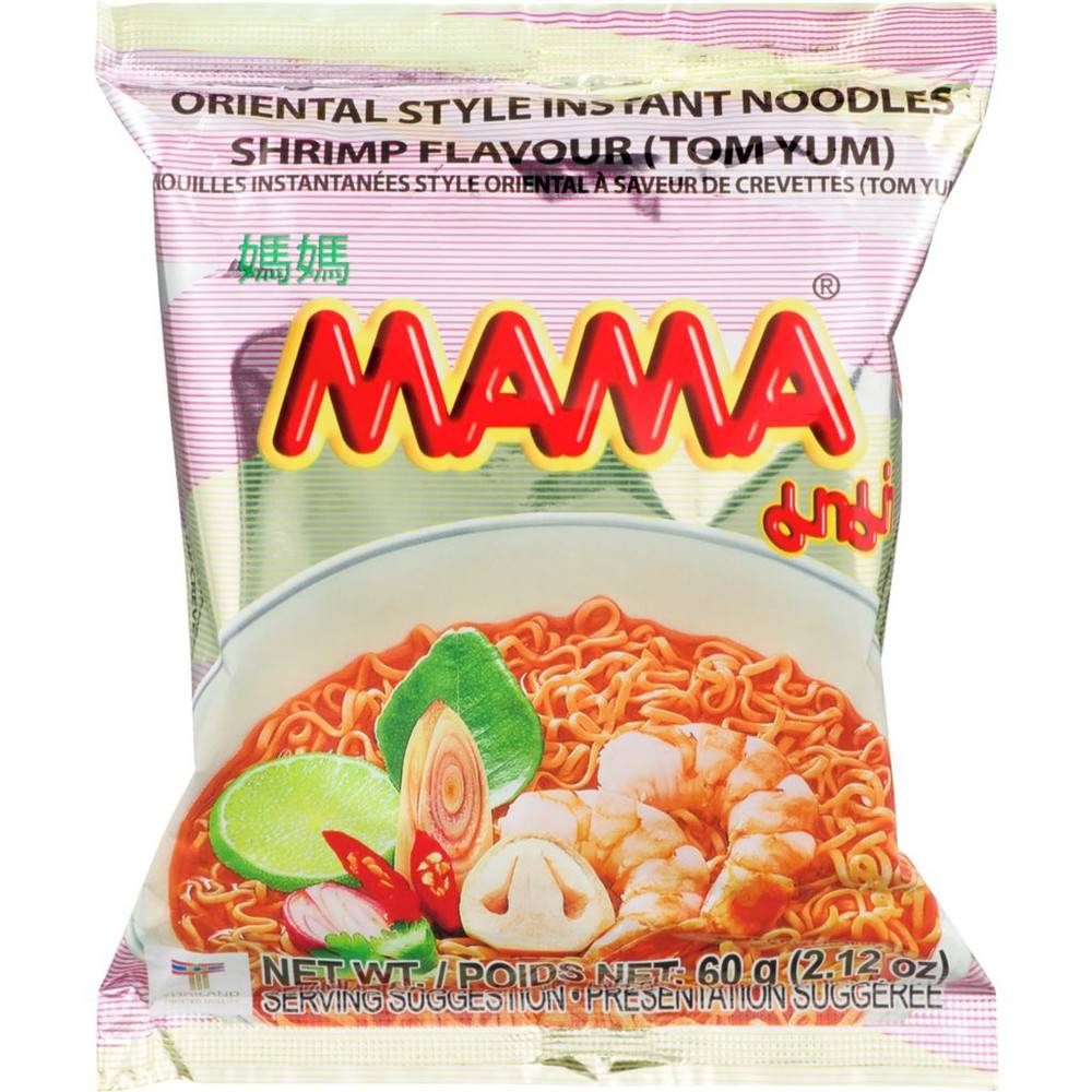 Mama  nouilles (60 g) - oriental style instant noodles shrimp flavour (60 g)