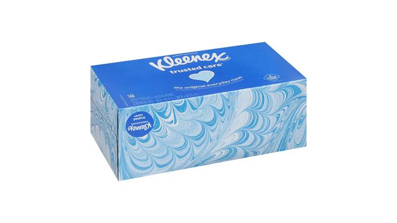 Kleenex Trusted Care Facial Tissues, 1 Flat Box, 160 Tissues per Box, 2-Ply (160 Total Tissues) (B09PHZXCV2)