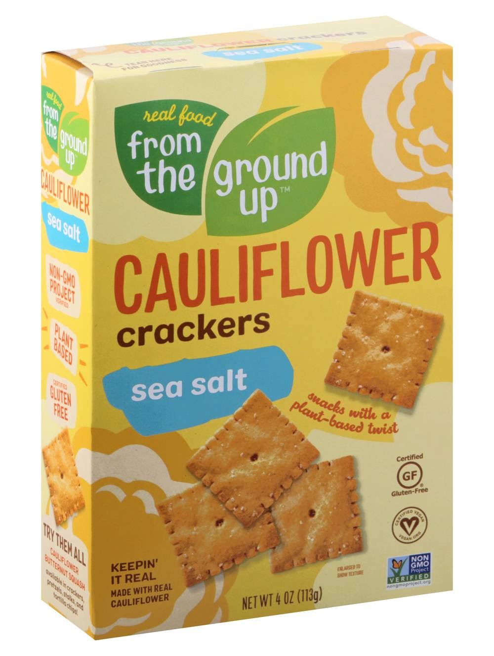 From The Ground Up Sea Salt Cauliflower Crackers (4 oz)