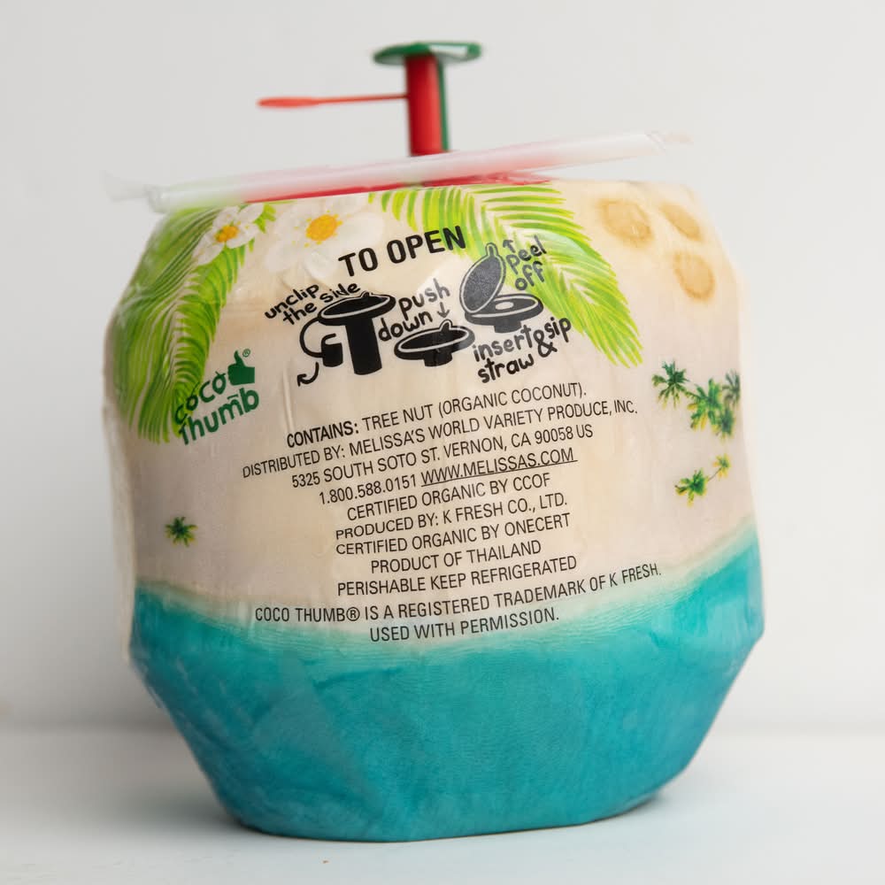 Melissa's Ez Open Organic Sweet Young Coconut (22 oz) | Delivery