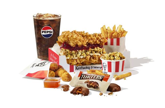 Boîte-repas Coup double festif / Festive Double Down Box Meal