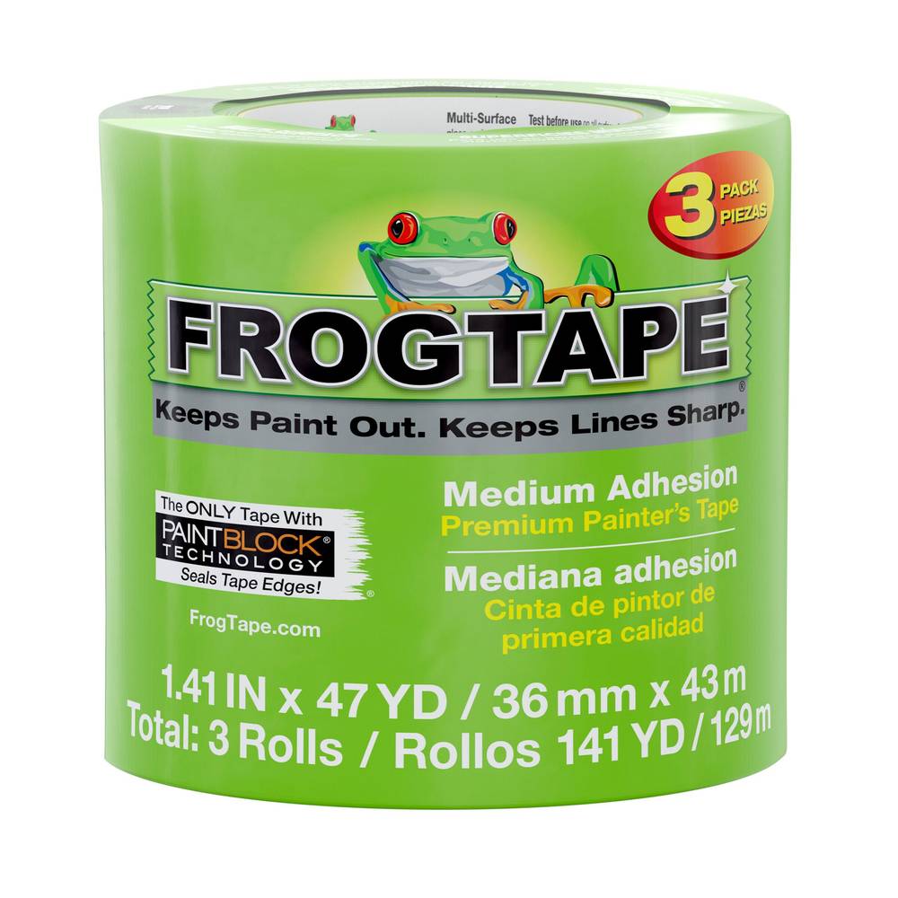 Frogtape - Ruban À Peinture De Première Qualité, Paquet De 3