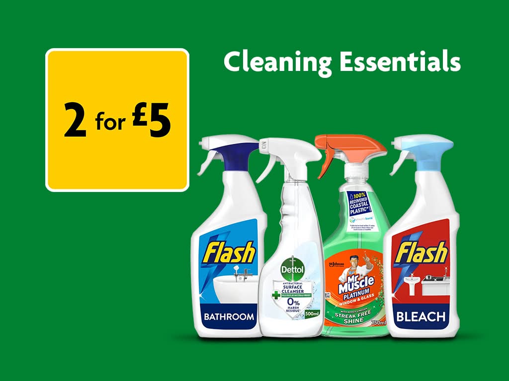 2 for £5 Cleaning Sprays