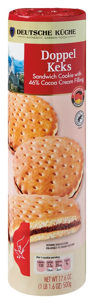 Deutsche Küche Doppel Keks Sandwich Cookies, Cocoa Cream (17.6 oz)