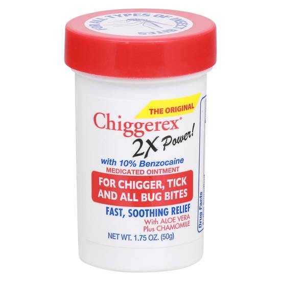Chiggerex 2x Power With 10% Benzocaine Medicated Ointment