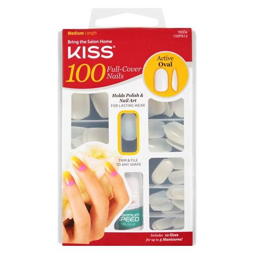 Kiss Full Cover Nails Kit - 1.0 ea