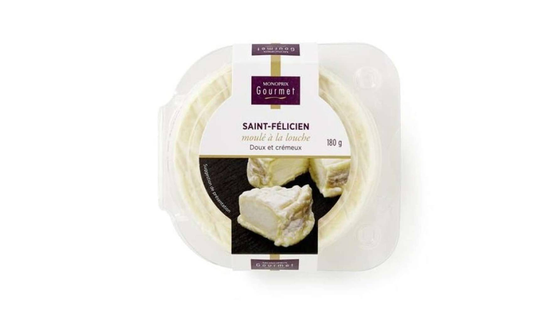 Monoprix Gourmet Saint-Félicien moulé à la louche Le fromage de 180g