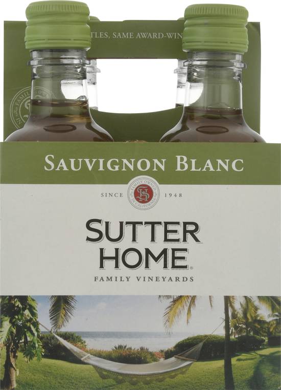 Sutter Home Sauvignon Blanc White Wine (4 ct,187 ml)