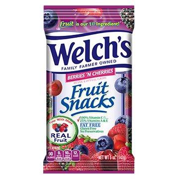 Welchs Fruit Snacks Berries N' Cherries 5oz