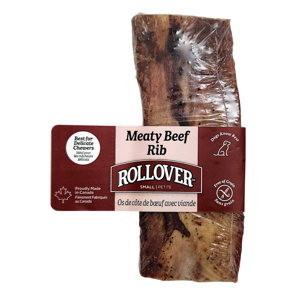Rollover Premium Pet Food Meaty Beef Rib Premium Dog Treat (small)