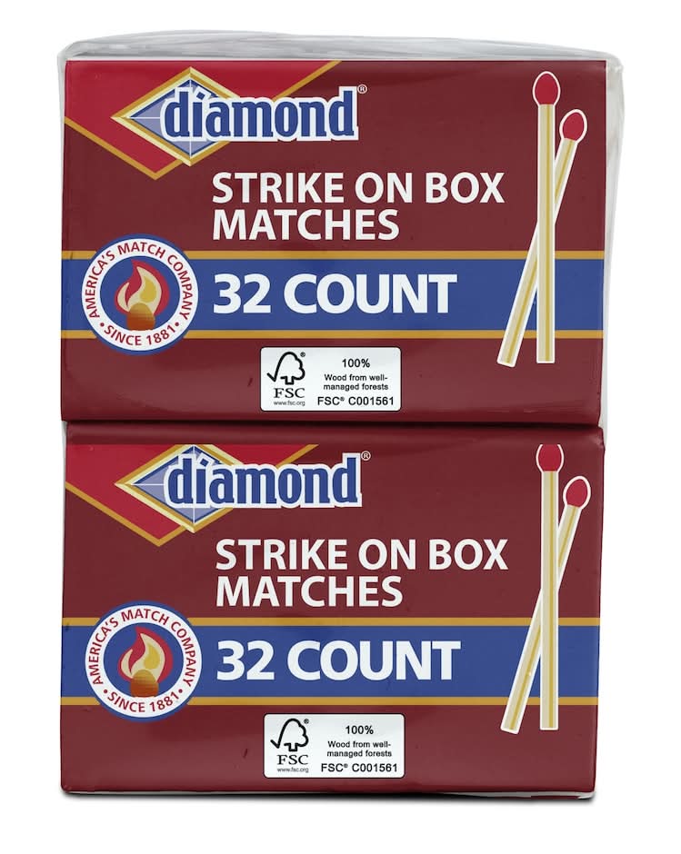 Diamond Strike-On-Box Mini Matches (10 ct)