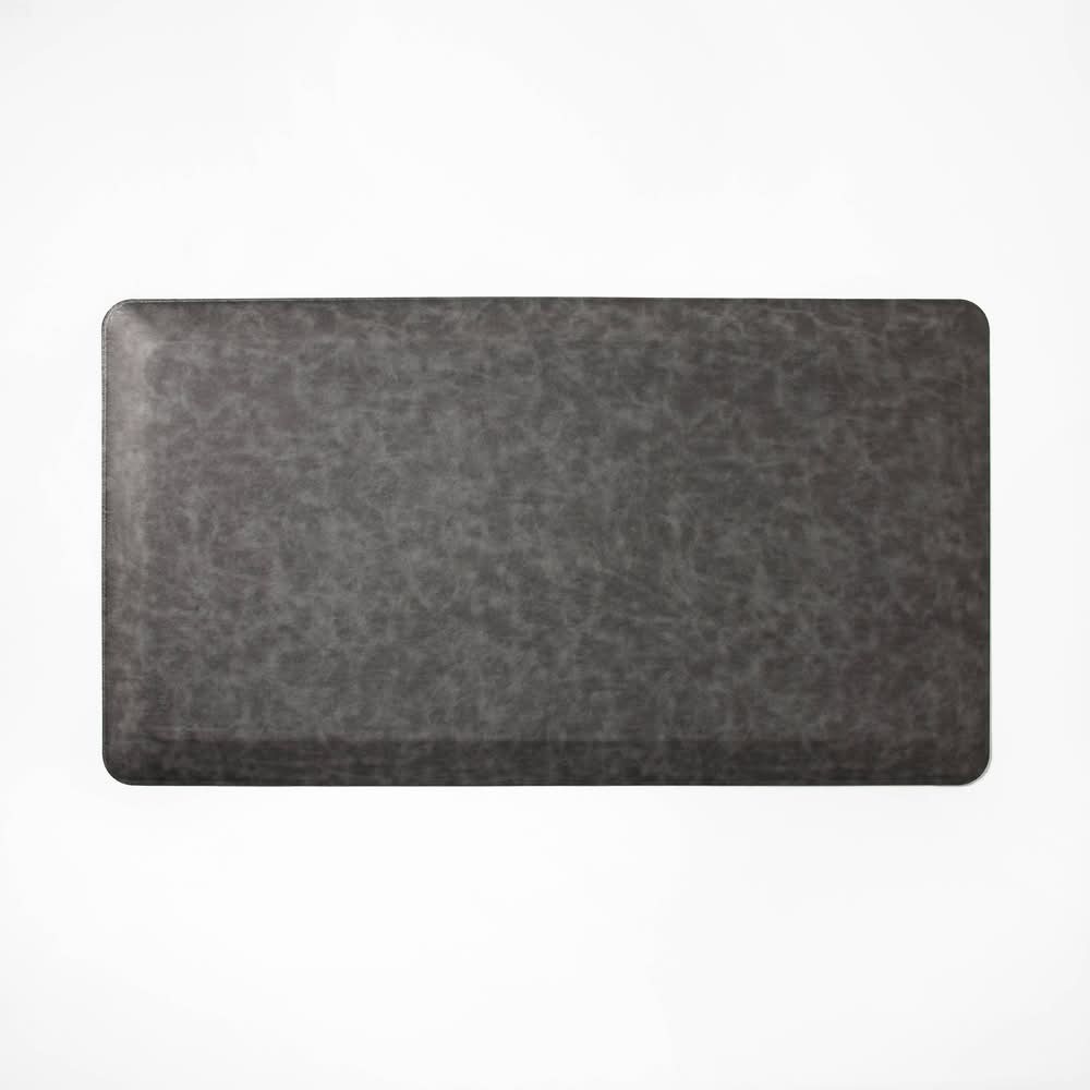 Figmint Faux Leather Comfort Mat, Charcoal
