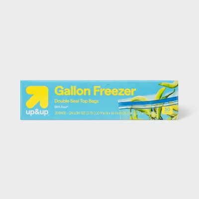 up&up Freezer Double Seal Top Storage Bags Gallon Capacity (30 ct)