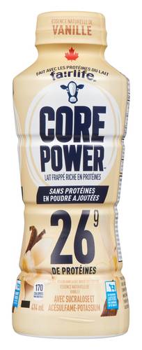 Core power boisson protéinée (414 ml) (vanille)