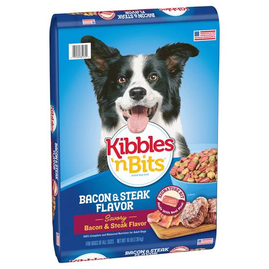 Kibbles 'N Bits Savory Bacon & Steak Flavor Dog Food