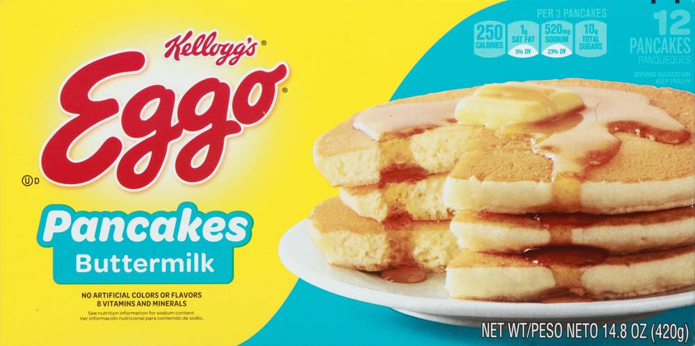 Eggo Frozen Buttermilk Pancakes 14.8 Oz