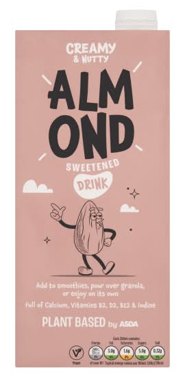 ASDA Plant Based Almond Sweetened Drink (1L)