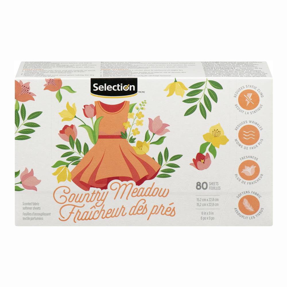 Selection Country Meadow Scent Fabric Softener Sheets (80 ct)