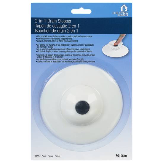 Helping Hand 2-in-1 Drain Stopper