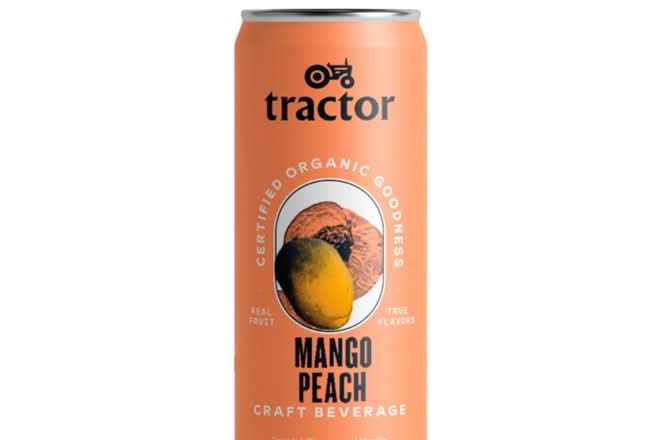 Mango Peach Tractor Can