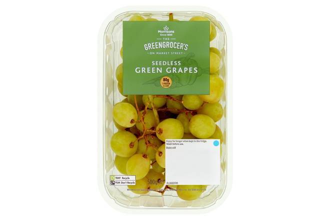 Morrisons Green Grapes 500g