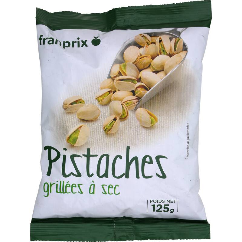 Pistaches grillées à sec Franprix 125g