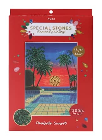 Avec Special Stones Diamond Painting Set Poolside Sunset