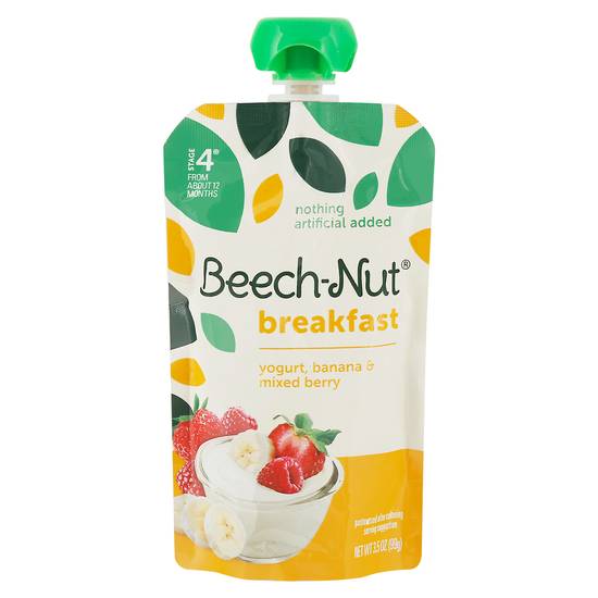 Beech-Nut Banana & Mixed Berry Breakfast Yogurt (3.5 oz)