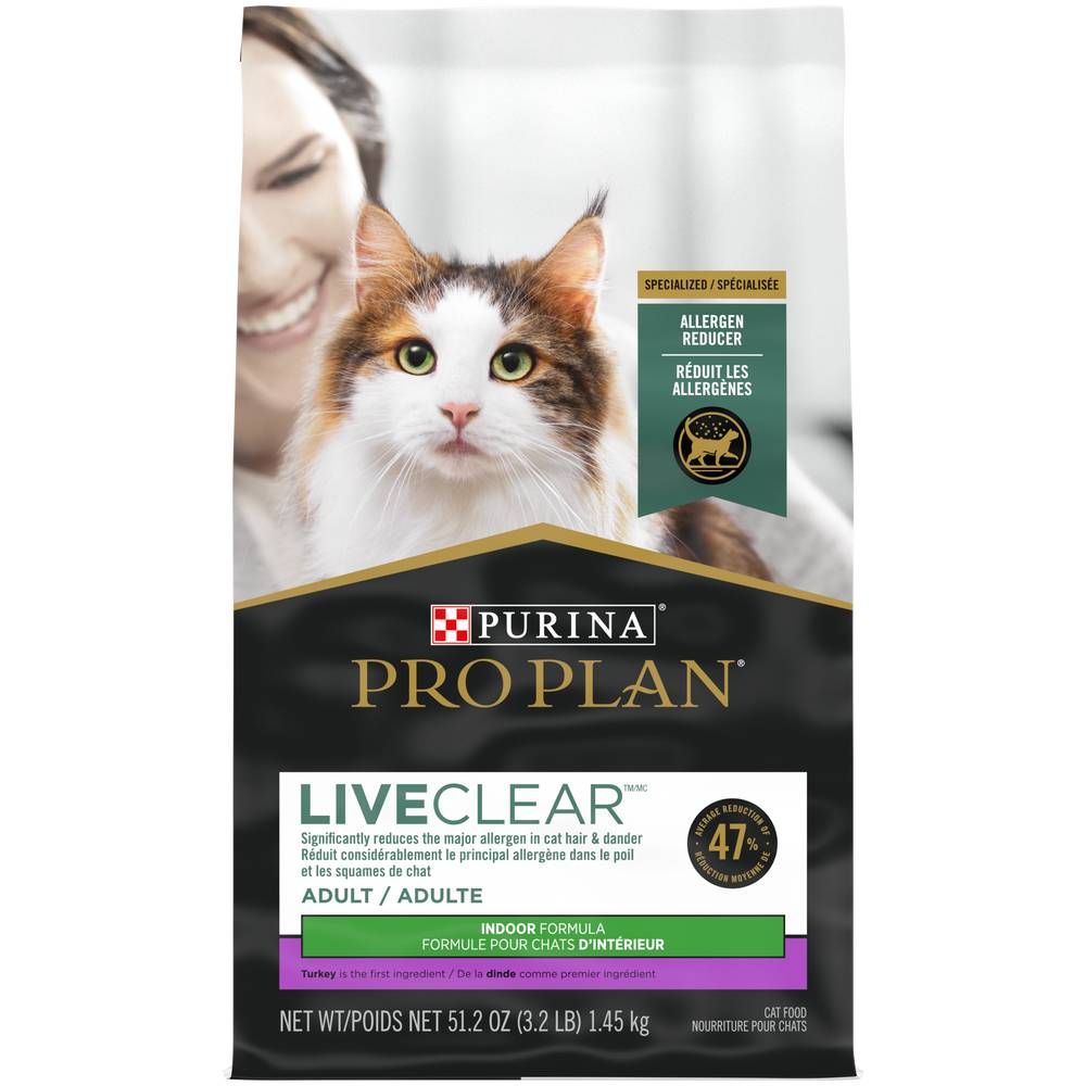 Pro Plan Liveclear Indoor Adult Dry Cat Food (1.45 kg)