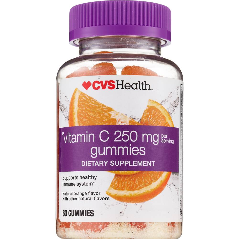 CVS Health Vitamin C Gummies Dietary Supplement, Orange (60 ct)