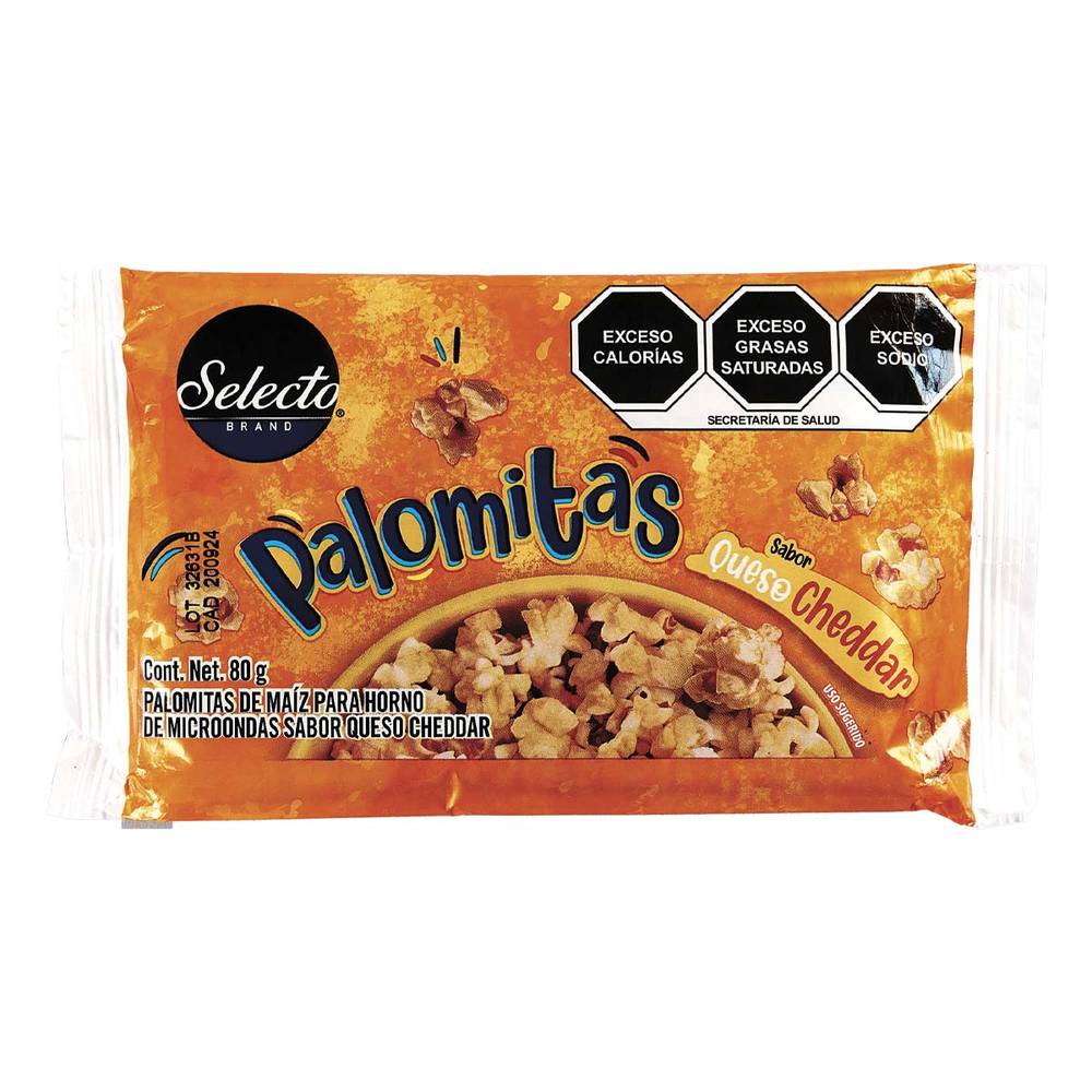 Selecto · Palomitas para microondas sabor queso cheddar (80 g)