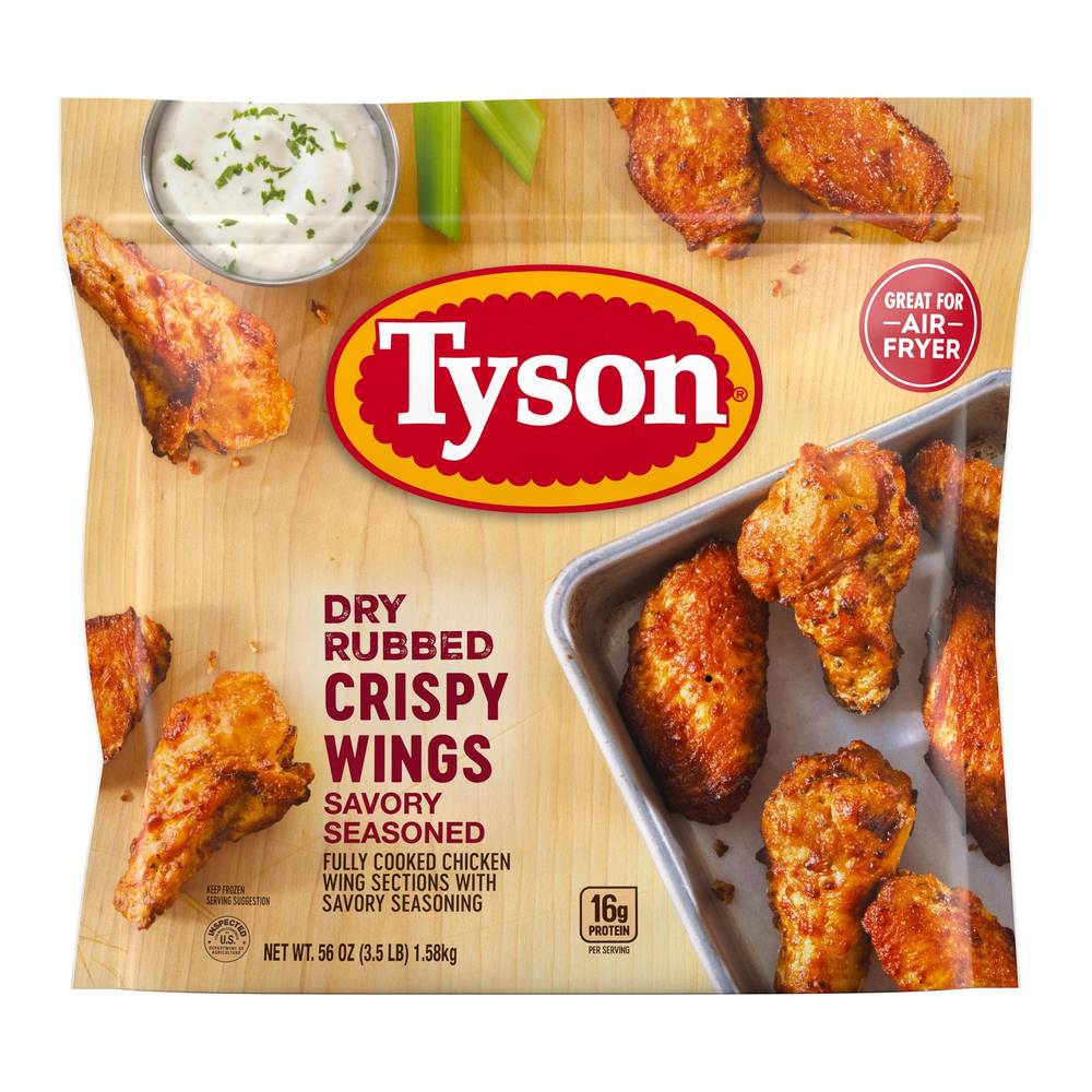 Tyson Dry Rubbed Crispy Chicken Wings