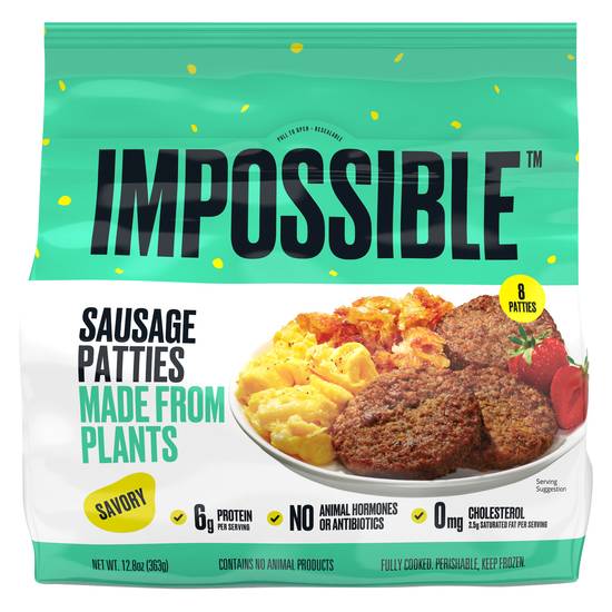 Impossible Savory Sausage Patties