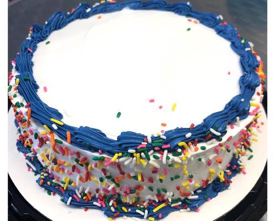 Birthday Cake - blue border