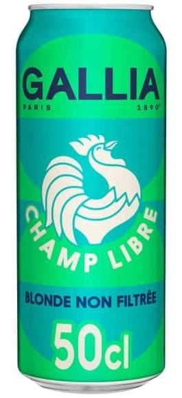 Gallia Paris - Champ libre bière blonde non filtrée (500ml)