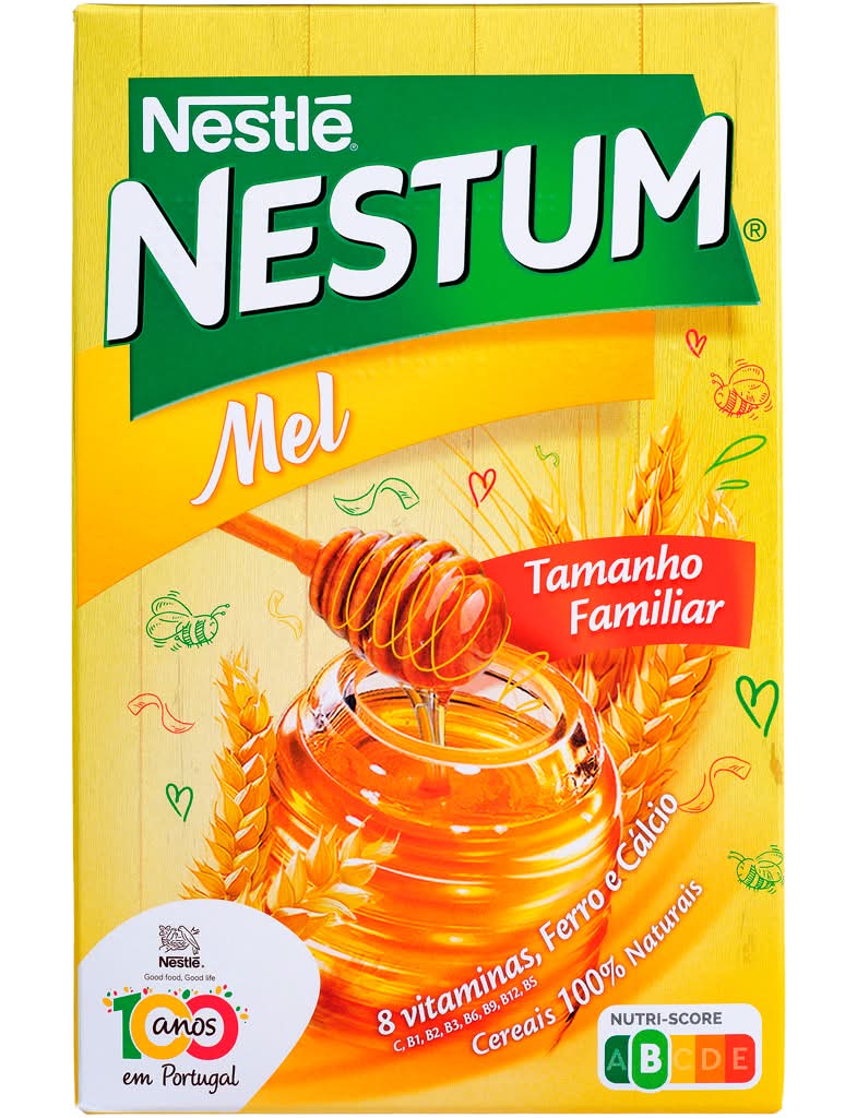 Nestum - Flocos Cereais Mel, embalagem de 600g