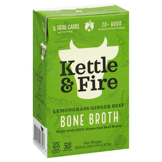 Kettle & Fire Bone Broth (lemongrass-ginger beef)