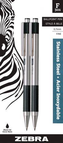 Zebra Ballpoint Pen, Black (2 ct)