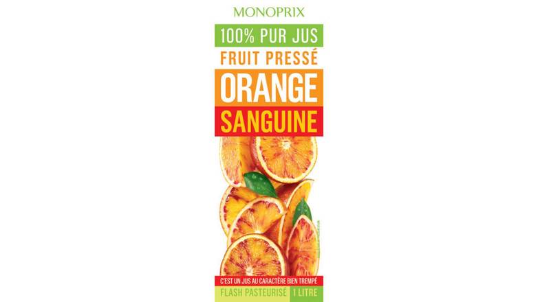 Monoprix - Jus d'orange sanguine 100% pur (1L)