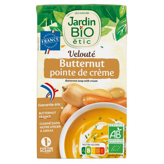 Jardin Bio Étic - Velouté butternut pointe de crème bio