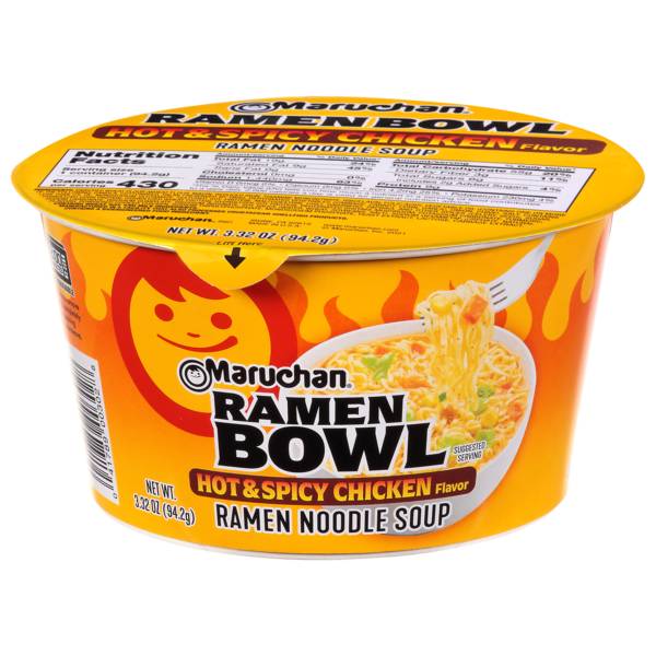 Maruchan Hot & Spicy Chicken Ramen Noodle Bowl 3.31oz