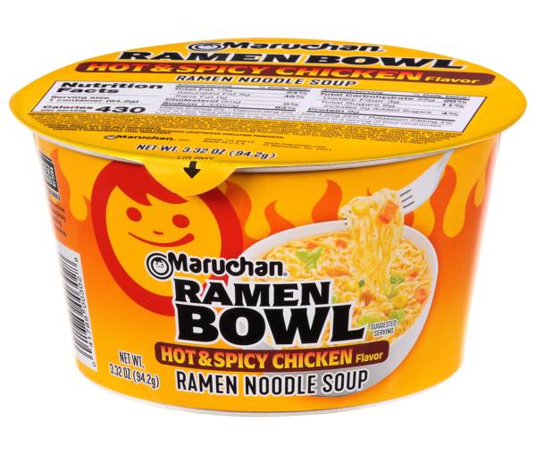 Maruchan Hot & Spicy Chicken Ramen Noodle Bowl 3.31oz