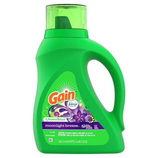 Gain Febreze Liquid Laundry Detergent Moonlight Breeze (1.36 L)